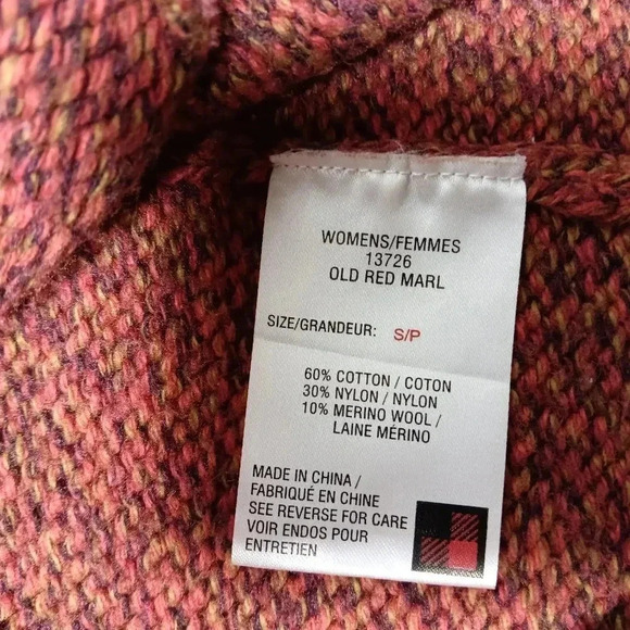 Woolrich 1/2 Zip ladies V Neck Cable Knit Sweater.  Size S. - Picture 5 of 8